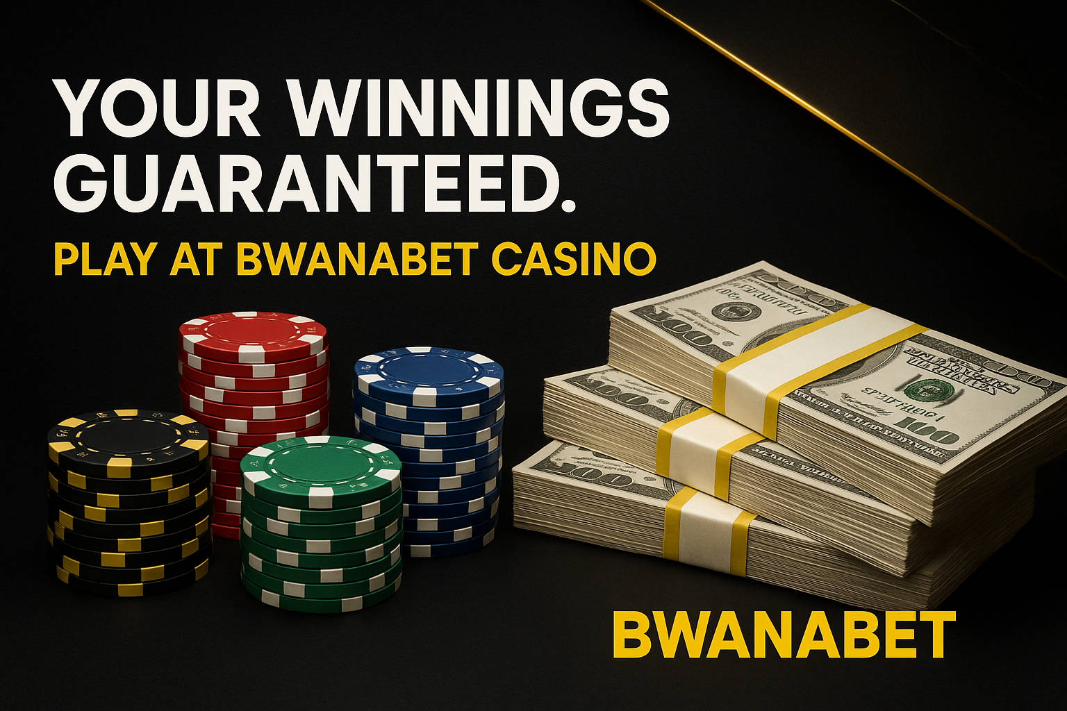 Your Winnings Guaranteed - Play at BwanaBet Casino